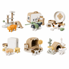 Lianyu Cat House Hakimi Cat Tree Scene Blind Box