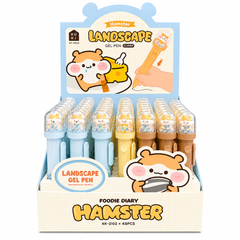Hamster Foodie Diary Glitter Gel Pen