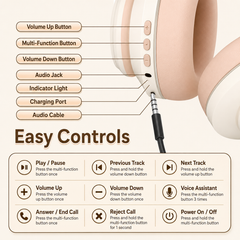 Pomon Bluetooth Headphones - JigglyPuff
