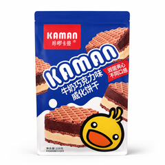 KAMAN WAFER BISCUIT BAG CHOCO FLAVOR 218g