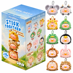 LuLu the Piggy Animal Party Vol.2 plush keychain blind box