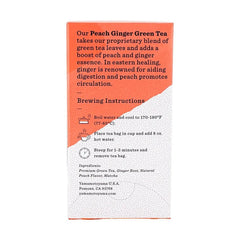 YAMAMOTOYAMA PEACH GINGER GREEN TEA BAG