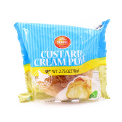 "orange" custard cream puff