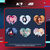 Alien Stage rabbit series pixel heart acrylic refrigerator sticker blind box