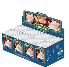 Lulu The Piggy Lu Home Small Shop Series Blind Box Cute Flocked Canned Pig Anime Figure Doll Blind Box