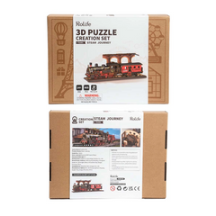 Rolife 3D Wooden Puzzle - Steam Journey TGS01