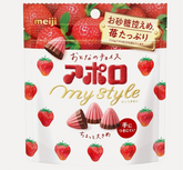 Meiji Apollo My Style Strawberry Chocolate Less Sugar