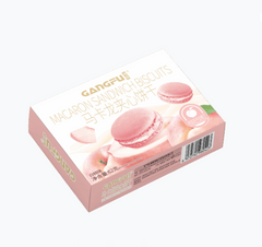 GF MACARON SANDWICH BISCUIT WHITE PEACH FLAVOR