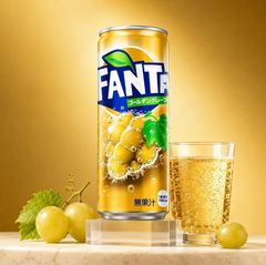COCA COLA FANTA-GOLDEN GRAPE SODA (JAPAN CAN)