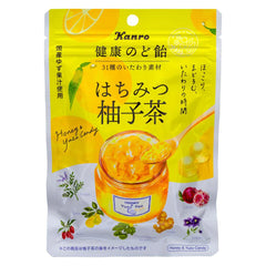 Kanro Kenko Cough Drop Honey Yuzu Tea