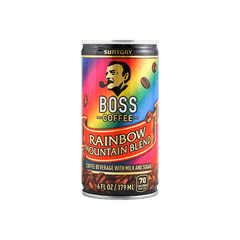 BOSS RAINBOW MOUNTAIN BLEND COFFEE BEVERAGE WITH MILK AND SUGAR