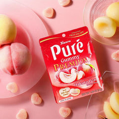 KANRO PURE GUMMY PREMIUM HAKUTO WHITE PEACH 1.90 OZ