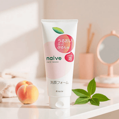 Kracie Naive Moisturizing Facial Cleansing Foam Peach 120g(Old package)