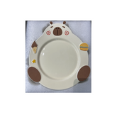 Ceramic Capybara Plate Beige