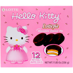 SALE!!! HELLO KITTY CHOCO PIE CHOCOLATE COATED PIE 12 pieces