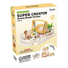 Rolife Super Creator Extension Pack - Sunny Break Terrace 3D Puzzle
