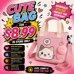 CUTE BAG FOR $8.99 (IN STORE ONLY)