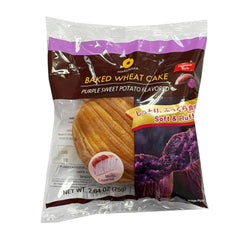 MARUNAKA PURPLE SWEET POTATO FLAVOR BUN BAKED WHEAT CAKE 2.64 OZ