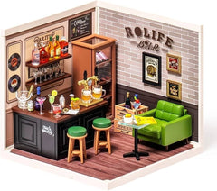 Rolife Leisurely Cheers Bar DIY Plastic Miniature House DW012