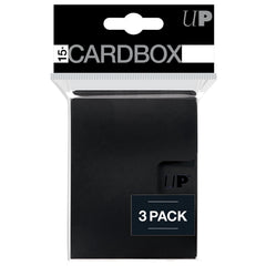 UP PRO 15+ CARD BOX 3PK BLACK