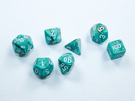Marble Mini-hedral Oxi-Copper/white 7-Die Set 20403