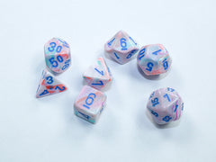 Festive Mini-hedral Pop Art/blue 7-Die set 20544