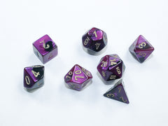 Gemini Mini-hedral Black-Purple/gold 7-Die Set 20640
