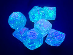 Nebula Mini-hedral Wisteria/white 7-Die set 20545