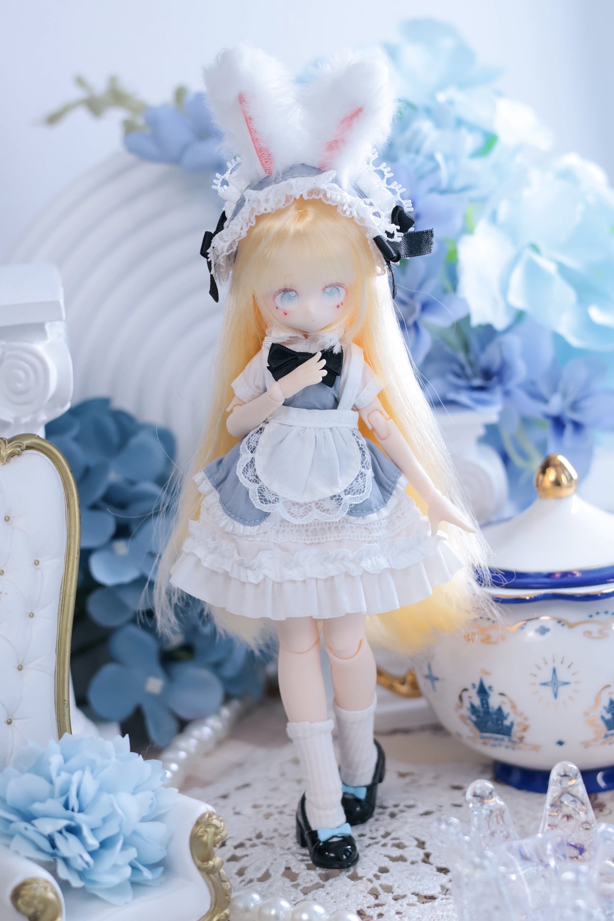 MOMOTALE FLUFFY RABBIT'S TEA PARTY SERIES MJD