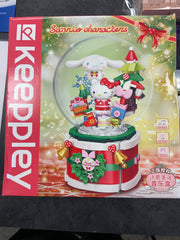 Sanrio Toy Building Block Hello Kitty Christamas Music Box Collection