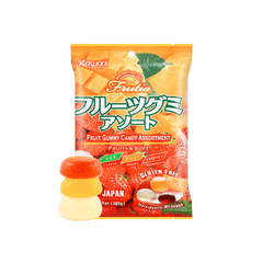 KASUGAI MIX  Lychee Mango Strawberry  Fruits Gummy CANDY 102g