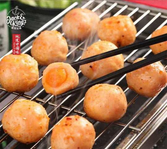 Shrimp Ball with SaltedSea Duck Egg Yolk