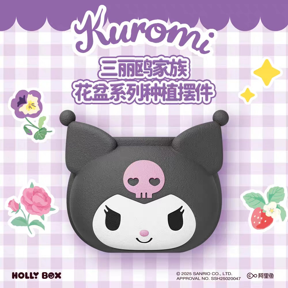 Sanrio Characters Tabletop Flower Pot Series (Kuromi)