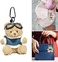 BLUE Lovely Bear Keychain