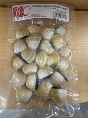 Cooked whole white clams