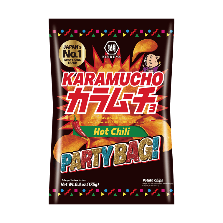 KOIKEYA KARAMUCHO FLAT TYPE HOT CHILI PARTY BAG