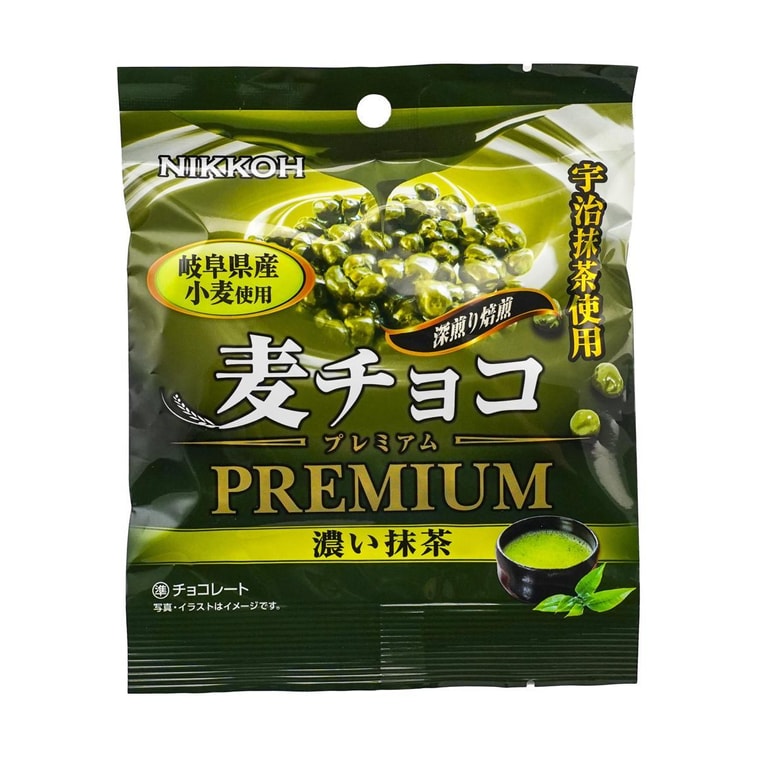 Nikkoh mugichoco premium matcha cracker