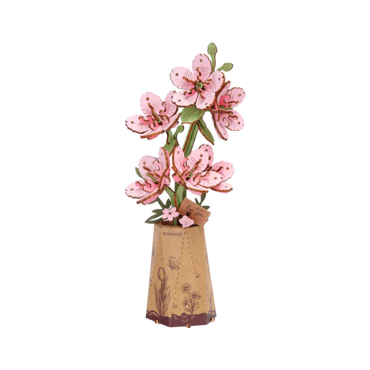 Rowood Wooden Bloom Craft - Sakura Flower 3D Puzzle