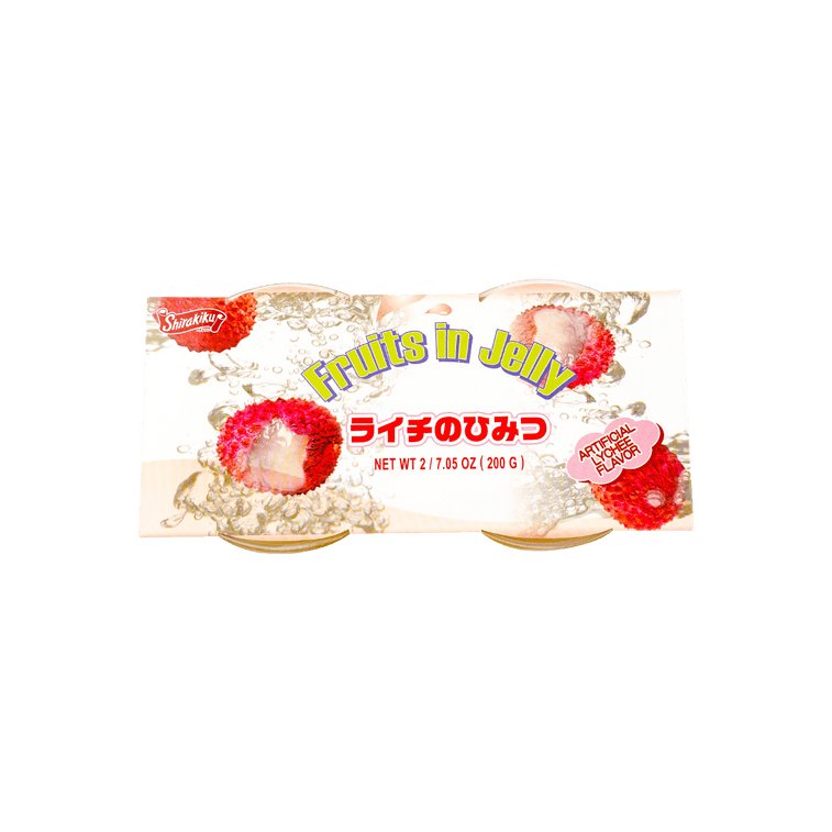SHIRAKIKU Jelly Cup Lychee Flavor 2 Cups 400g