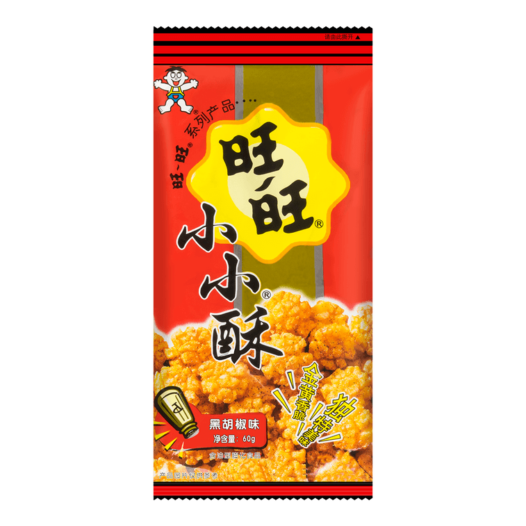 WANT-WANT GOLDEN RICE CRACKER BLACK PEPPER