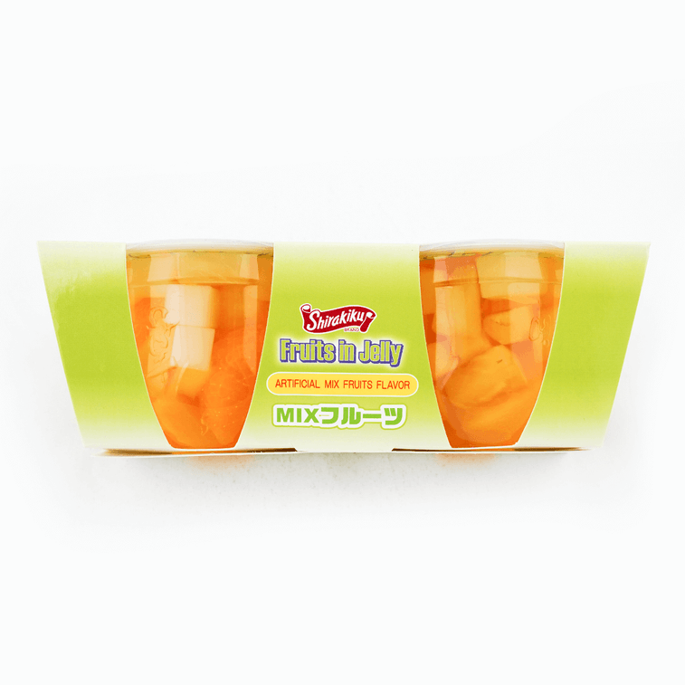 SHIRAKIKU Jelly Cup Mixed Fruit Flavor 2 Cups 400g