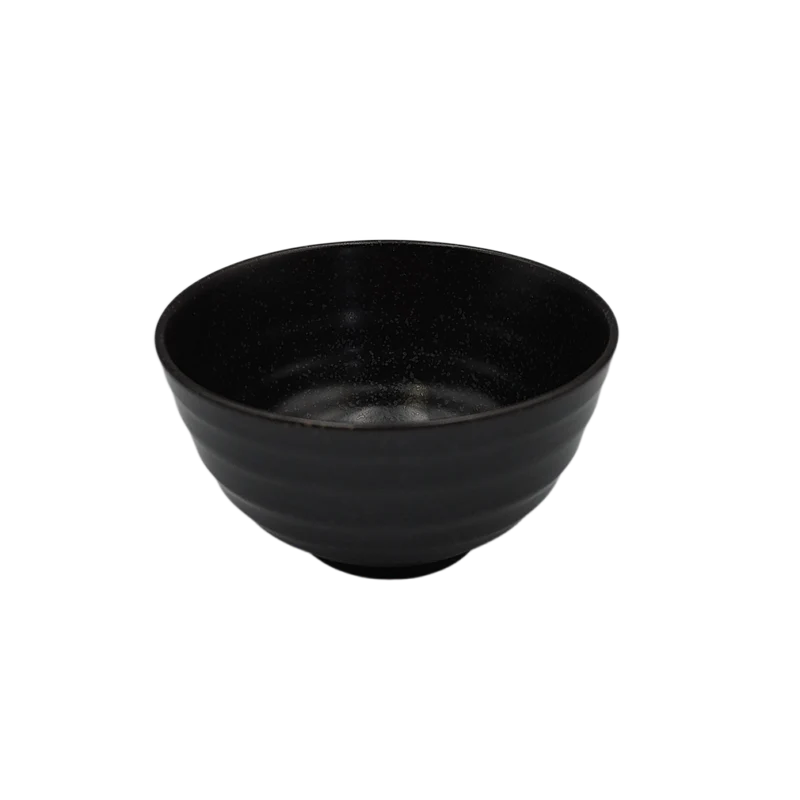 Minoyaki rice bowl black