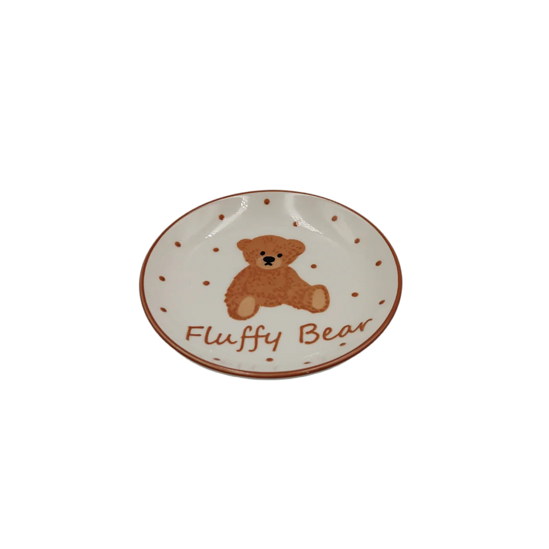 Fluffy bear mini plate