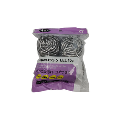 Stainless steel scrubbing brush 15G x 4Pw