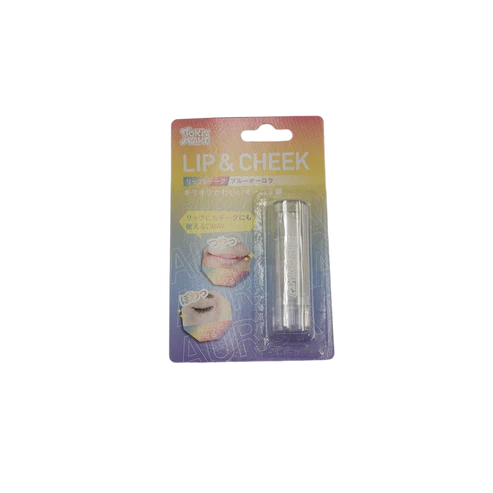 TKM lip and cheek blue aurora
