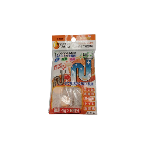 Orange drain pipe cleaner