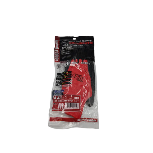 Natural rubber gloves red M