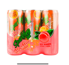 Peach & Orange Sparkling Tea - 6 Cans* 11.15fl oz