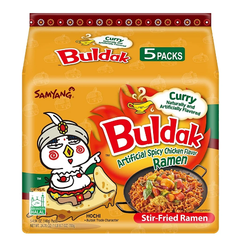 SAMYANG Artificial Spicy Chicken Flavor Ramen Curry