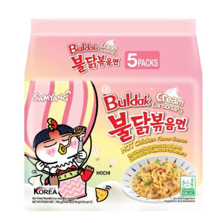 SAMYANG Artificial Spicy Chicken Flavor Ramen Cream Carbonara